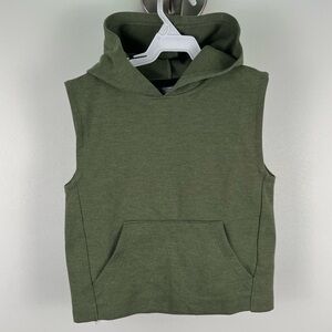 NWOT Joe Fresh Active Toddler Sleeveless Hoodie - Olive Green - Size 3
